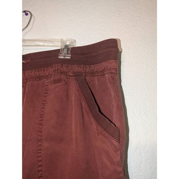 Women's Anthropologie Pilcro Nomad Joggers Burnt Drawstring Pockets Size Lg Tall - Picture 12 of 16